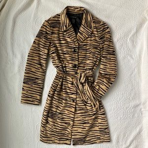 Vintage Bebe animal print 3/4 length jacket, pristine condition